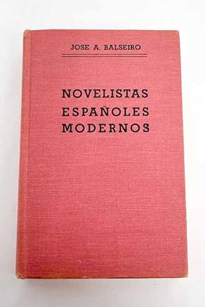 Imagen del vendedor de Novelistas espaoles modernos a la venta por Alcan Libros