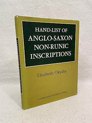 Hand-List of Anglo-Saxon Non-Runic Inscriptions