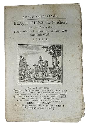 Imagen del vendedor de BLACK GILES the Poacher; With some Account of a Family who had rather live by their Wits than their Work. Part I.; Cheap Repository a la venta por Tavistock Books, ABAA