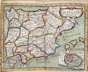 Hispaniae Divisio in XIV. Conventvs [Map of Spain and Portugal]