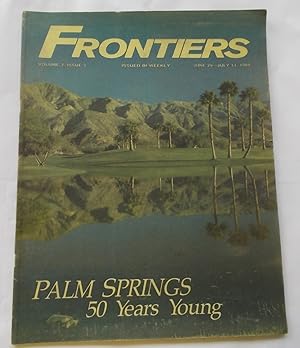 Frontiers (Vol. Volume 7 Number No. 5, June 29-July 13, 1988) Gay Newsmagazine News Magazine (Cov...