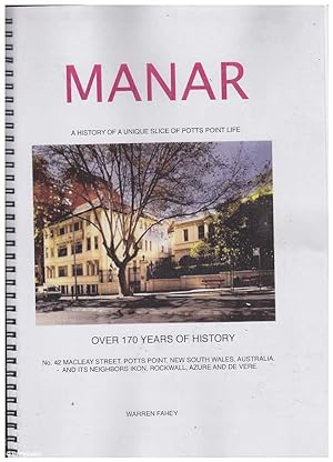 Seller image for Manar: A History of a Unique Slice of Potts Point Life for sale by Mr Pickwick's Fine Old Books