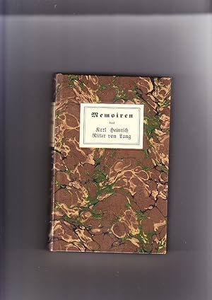 Bild des Verkufers fr Die Memoiren des Karl Heinrich Ritters von Lang. Bibliotheca Franconica ; Bd. 10 zum Verkauf von Elops e.V. Offene Hnde