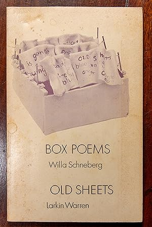 Bild des Verkufers fr Box Poems/Old Sheets zum Verkauf von Douglas Park Media