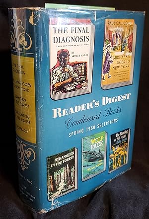 Imagen del vendedor de Reader's Digest Condensed Books, Volume XI Number 2, Spring 1960 Selections: The Final Diagnosis; Mrs. 'Arris Goes to Paris; Strangers in the Forest; The Haunting of Hill House; Wolfpack a la venta por Winding Road Books