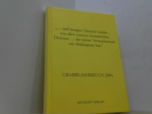 Bild des Verkufers fr Grabbe-Jahrbuch 2004. 23. Jahrgang. zum Verkauf von Antiquariat Uwe Berg