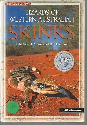 Seller image for Lizards of Western Australia; I : SKINKS for sale by Elizabeth's Bookshops