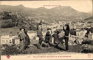 Bild des Verkufers fr Ansichtskarte / Postkarte Auvergne Puy de Dme, Tausend gute Wnsche, kindische Boure zum Verkauf von akpool GmbH