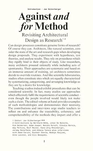 Immagine del venditore per Against and for Method Revisiting Architectural Design as Research venduto da primatexxt Buchversand