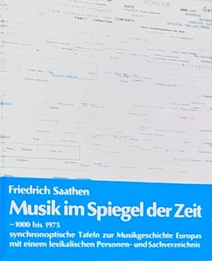 Musik im Spiegel der Zeit: Synchronoptische Tafeln zur Musikgeschichte Europas von 1000-1975 Sync...