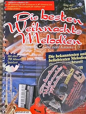 Die besten Weihnachts Melodien mit Noten, Texten und einer Karaoke-CD