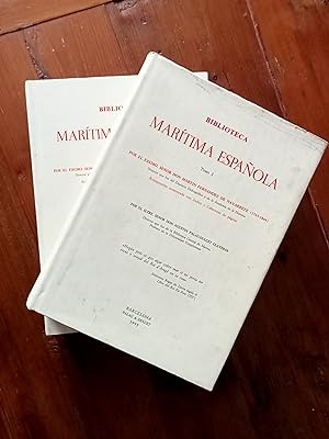 BIBLIOTECA MARITIMA ESPAÑOLA. Tomo I y II. Completa