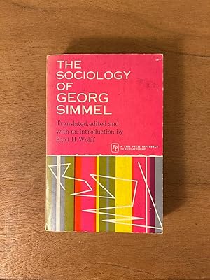 Bild des Verkufers fr The Sociology of Georg Simmel zum Verkauf von Thryft