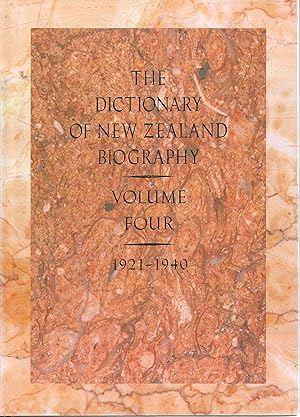 Seller image for Dictionary of New Zealand Biography: Volume4 four: 1921?1940 for sale by Tinakori Books