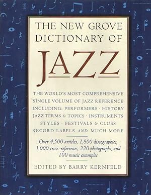 Bild des Verkufers fr The New Grove Dictionary of Jazz zum Verkauf von Bij tij en ontij ...