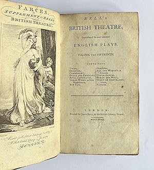 Bell's British Theatre. Volume the Fifteenth. Containing Twins, Deserter, Commissary, Edgar and E...