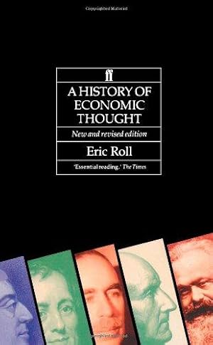 Image du vendeur pour The History of Economic Thought: Fifth Edition mis en vente par WeBuyBooks