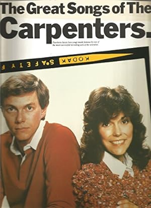 Seller image for The Great Songs of The Carpenters (Piano Vocal Guitar) for sale by WeBuyBooks