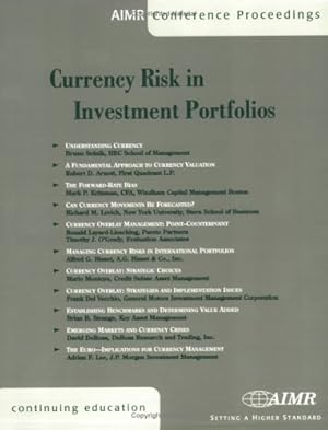 Imagen del vendedor de Currency Risk in Investment Portfolios a la venta por WeBuyBooks