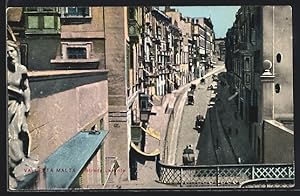 Ansichtskarte Valletta, Strada Levante, Strassenpartie