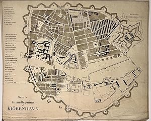 Antique print, cartography | Map of Copenhagen (Kopenhagen plattegrond), published 1826, 1 p.