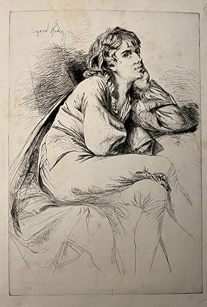 Antique print, etching and drypoint | Thomas Haden of Derby, published 1864, 1 p.