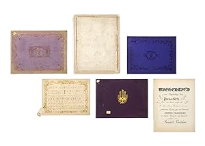 Seller image for A collection of six manuscript scores from the library of Elisabeth ('Sisi'), Empress of Austria, four of which dedicated to her. for sale by Bernard Quaritch Ltd ABA ILAB