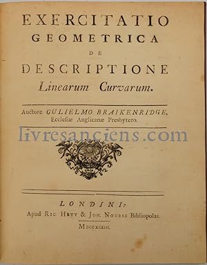 Exercitatio Geometrica de descriptione Linearum Curvarum