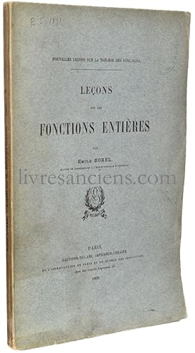 Leçons sur les fonctions entières