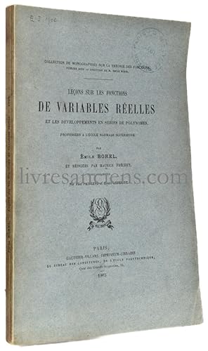 Leçons sur les fonctions de variables réelles et les développements en séries de polynomes