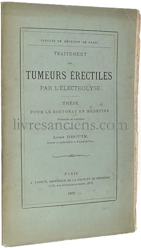 Traitement des tumeurs érectiles par l'électrolyse