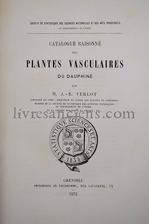 Catalogue raisonné des plantes vasculaires du Dauphiné