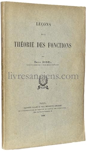 Leçons sur la Théorie des fonctions