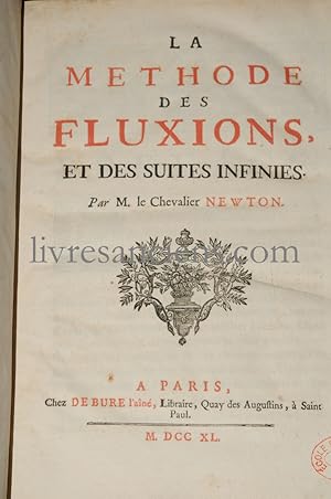 La Méthode des fluxions et des suites infinies