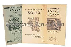 Seller image for Ensemble de notices techniques carburateurs Solex for sale by Eric Zink Livres anciens