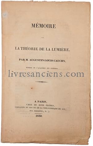 La théorie de la lumière