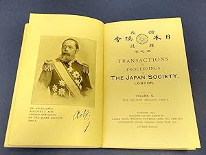 Transactions and Proceedings of the Japan Society, London, Volume II, Second Session, 1892-3.