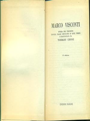 Bild des Verkufers fr Marco Visconti zum Verkauf von Librodifaccia