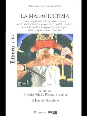 Bild des Verkufers fr La malagiustizia zum Verkauf von Librodifaccia