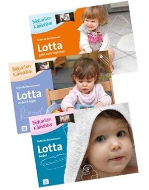 Seller image for Lotta badet, Lotta geht aufs Tpfchen & Lotta in der Krippe : 3 Bildkartensets fr das Kamishibai for sale by AHA-BUCH GmbH
