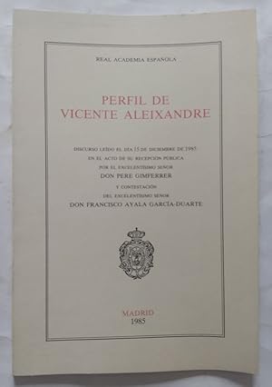 Imagen del vendedor de Perfil de Vicente Aleixandre a la venta por Librera Ofisierra