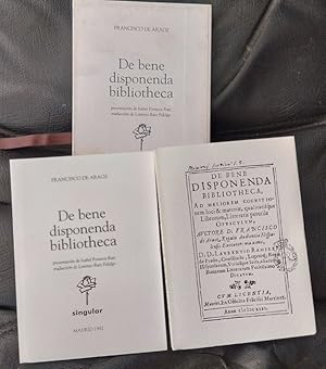 Imagen del vendedor de De bene disponenda bibliotheca (2 libros en estuche) a la venta por Librera Ofisierra