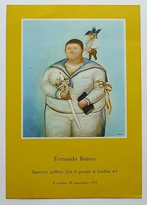 Botero. Flyer for the exhibition. Hanover Gallery, 6 October - 20 November, 1970