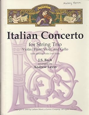 Italian Concerto for String Trio