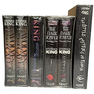 Seller image for Stephen King "The Dark Tower" Volumes V, VI, VII, "The Little Sisters Of Eluria" Signed Limited Edition No. 877, 4-Volume Matching Numbers Set [Sealed] for sale by veryfinebooks