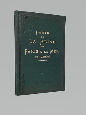 Imagen del vendedor de Carte de la Seine de Paris  la mer a la venta por Chase Rare Books