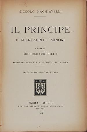 Il Principe e altri scritti minori