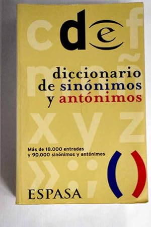 Seller image for Diccionario de sinnimos y antnimos for sale by Alcan Libros