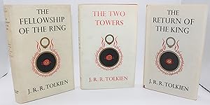 Image du vendeur pour The Lord of the Rings Set, all 1st Printings of the 1st Edition of each. The Fellowship of the Ring, Two Towers, Return of the King mis en vente par Festival Art and Books