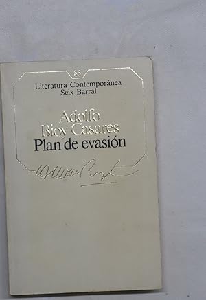 Seller image for Plan de evasin for sale by Librera Alonso Quijano